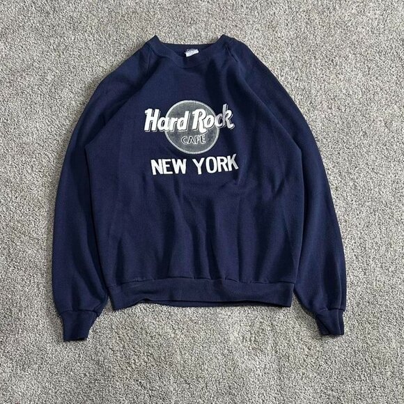 Hard Rock Cafe Men's Navy Sweatshirt - Picture 1 of 4